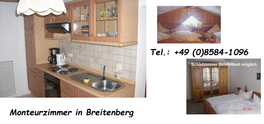 Monteurzimmer Breitenberg Monteurwohnung Monteurunterkunft